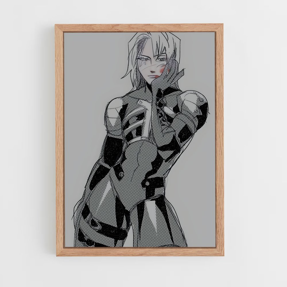 Poster Raiden mgs – affiche Metal gear solid (vue 4)